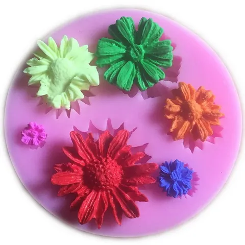 Khuôn silicone làm bánh, rau câu, socola các loại hoa – Mã 1641