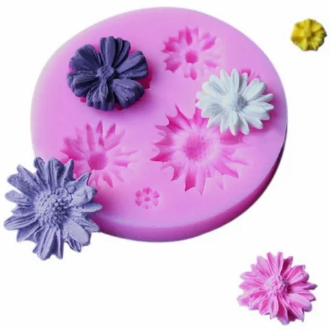 Khuôn silicone làm bánh, rau câu, socola các loại hoa – Mã 1641