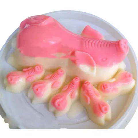 Khuôn làm bánh trung thu đàn heo mẹ, heo con – Loại 450 gram – Mã số 1199