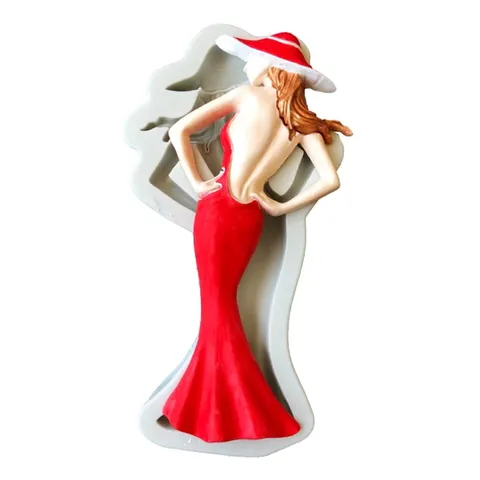 Khuôn rau câu silicone hình cô gái - Mã số 1023