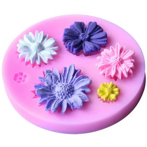 Khuôn silicone làm bánh, rau câu, socola các loại hoa – Mã 1641