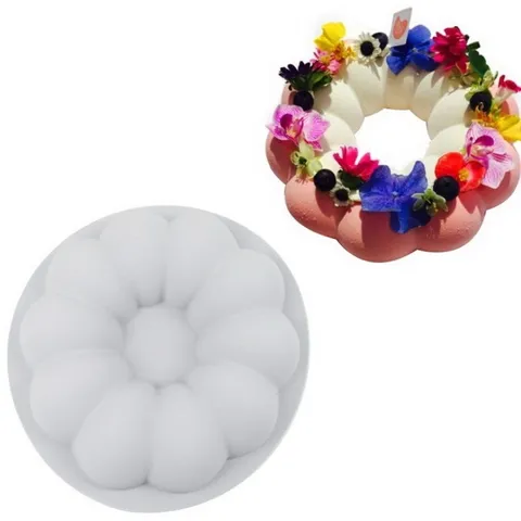 Khuôn silicone làm bánh, rau câu tròn bí ngô - Loại 21 cm - Mã 1167