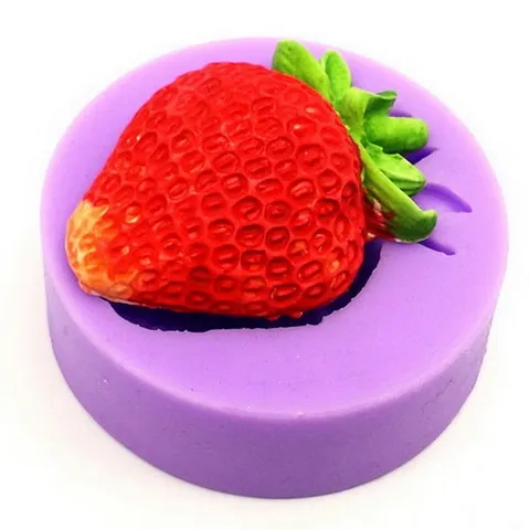 Khuôn rau câu silicone trái dâu tây - Mã 1112