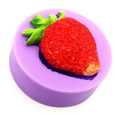Khuôn rau câu silicone trái dâu tây - Mã 1112