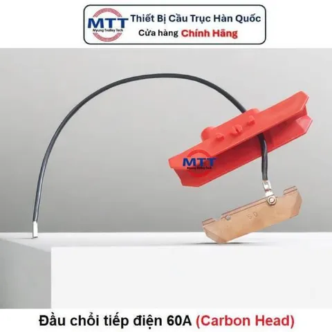 Đầu chổi tiếp điện cầu trục 60A - Carbon Head 60A chất liệu đồng thương hiệu MYUNG SHIN xuất xứ Hàn Quốc (MS-CBH-002-60)