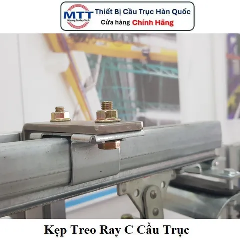 Kẹp treo ray chữ C cầu trục thương hiệu MYUNGSHIN (Hàn Quốc) - Kẹp treo ray dành cho hệ điện ngang cầu trục