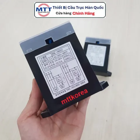 Bộ chỉnh lưu cầu trục BK-06J1 AC 380V/480V - DC 90V - Tần số 50Hz-60Hz - Cường độ mở phanh 6A - Diot thắng từ cầu trục