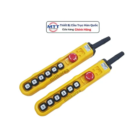 Tay bấm điều khiển tời điện H06ECAA thương hiệu KG AUTO loại có dây có nút dừng khẩn cấp điện áp 250V AC/ 6A; IP 65