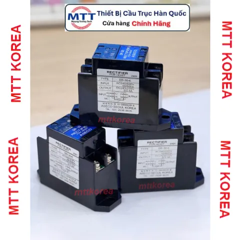 Diot SR-30-6 ASECO chỉnh lưu palang cầu trục AC 540/600V; DC 243/270V; Tần số 50-60Hz; Cường độ mở phanh 3/3.3A