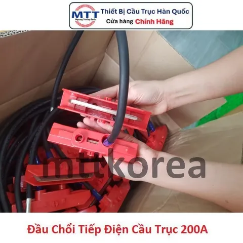 Đầu chổi tiếp điện cầu trục 200A thương hiệu MYUNG SHIN - Carbon Head 200A - Phụ kiện dùng cho tay lấy điện cầu trục