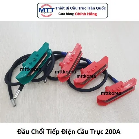Đầu chổi tiếp điện cầu trục 200A thương hiệu MYUNG SHIN - Carbon Head 200A - Phụ kiện dùng cho tay lấy điện cầu trục