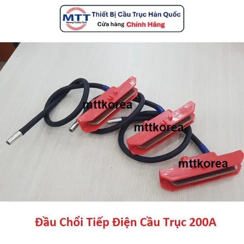 Đầu chổi tiếp điện cầu trục 200A thương hiệu MYUNG SHIN - Carbon Head 200A - Phụ kiện dùng cho tay lấy điện cầu trục