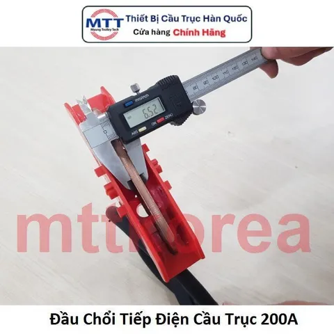 Đầu chổi tiếp điện cầu trục 200A thương hiệu MYUNG SHIN - Carbon Head 200A - Phụ kiện dùng cho tay lấy điện cầu trục