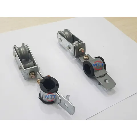 Con lăn treo cáp điện tròn cầu trục có đai ốc tùy chỉnh theo tiết diện dây điện khác nhau