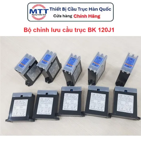 Điốt thắng từ cầu trục BK 120J1 thương hiệu BOKUK (Hàn Quốc) Input 380-480V Output 90V Cường độ 12A (Max) Tần số 50-60Hz