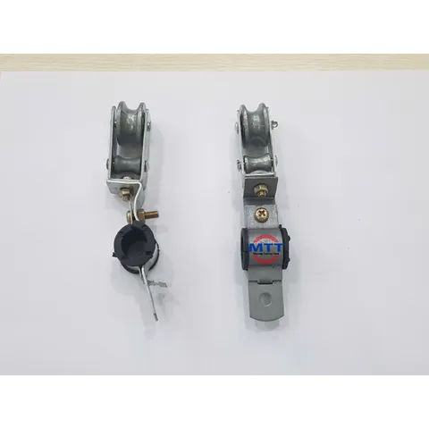 Con lăn treo cáp điện tròn cầu trục có đai ốc tùy chỉnh theo tiết diện dây điện khác nhau