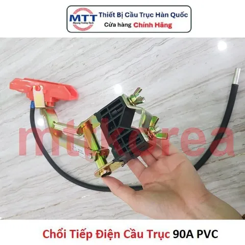 Tay lấy điện cầu trục 90A PVC thương hiệu MYUNG SHIN xuất xứ Hàn Quốc dùng cho ray điện an toàn cầu trục 90A 1P 3P 4P 6P