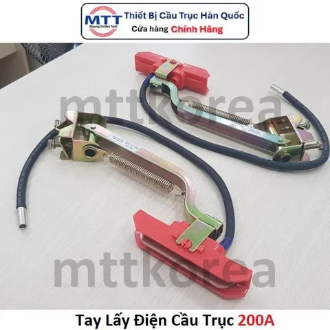 Tay lấy điện cầu trục 200A thương hiệu MYUNGSHIN - Phụ kiện cầu trục dùng trong hệ thống điện an toàn cầu trục 1P 3P 4P