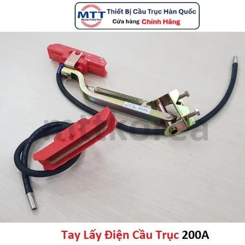 Tay lấy điện cầu trục 200A thương hiệu MYUNGSHIN - Phụ kiện cầu trục dùng trong hệ thống điện an toàn cầu trục 1P 3P 4P