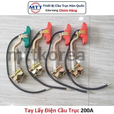 Tay lấy điện cầu trục 200A thương hiệu MYUNGSHIN - Phụ kiện cầu trục dùng trong hệ thống điện an toàn cầu trục 1P 3P 4P