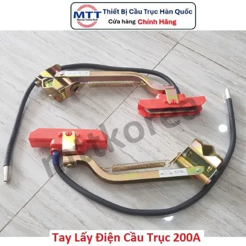 Tay lấy điện cầu trục 200A thương hiệu MYUNGSHIN - Phụ kiện cầu trục dùng trong hệ thống điện an toàn cầu trục 1P 3P 4P