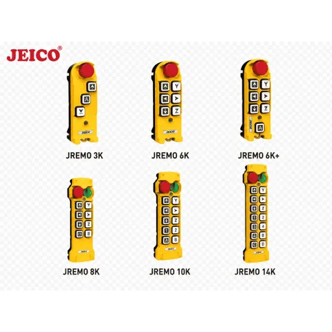 Điều khiển cẩu trục từ xa Jeico Jremo 4L 6K 8K 10K 1 cấp độ và 2 cấp độ nhập khẩu Hàn Quốc