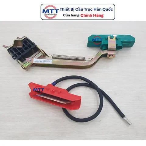 Đầu chổi điện cầu trục 90A Trolley Bar thương hiệu MYUNG SHIN nhập khẩu Hàn Quốc chính hãng dùng cho hệ ray 1P 3P 4P 6P