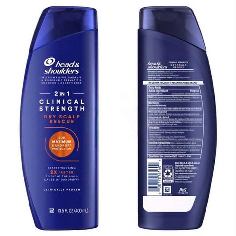  Dầu gội kết hợp dầu xả 2-trong-1 Head & Shoulders Clinical Strength Dry Scalp Rescue 2in1 dung tích 13.5 FL OZ (400 mL)