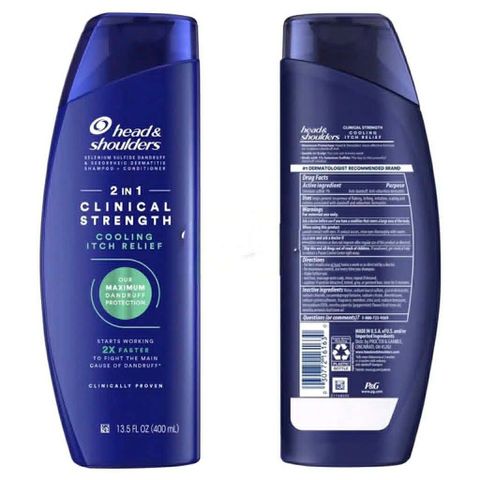 Dầu Gội Xả Head & Shoulders 2in1 Clinical Strength Shampoo + Conditioner 2X Faster 400ml