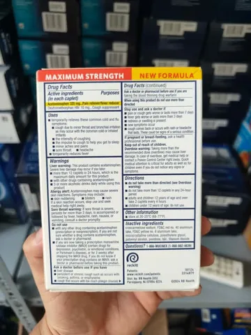 Viên nang Mucinex Fast-Max Maximum Strength cảm cúm tổng hợp, 20 viên