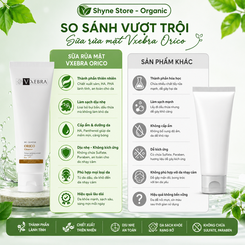 Sữa Rửa Mặt Vxebra Orico 100g