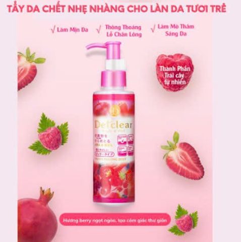 Gel Tẩy Da Chết Detclear Fruits Peeling Jelly – Hỗ Trợ Làm Sạch Lỗ Chân Lông Và Da Xỉn Màu