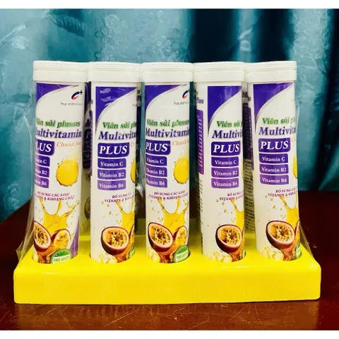 Sủi multuvitamin vị chanh leo rất ngon giúp tăng đề kháng và mát gan, týp 20 viên (date mới)