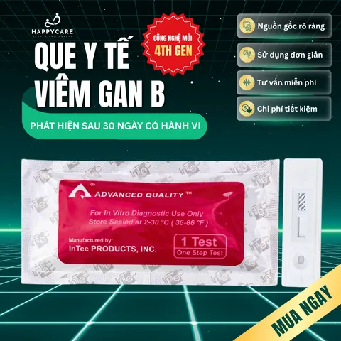 Que Test One Step Hỗ Trợ Kiểm Tra Sức Khỏe Gan (Viêm Gan B) Tại Nhà - Chính Hãng