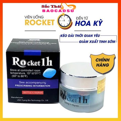[Hàng Loại 1 - Cực Mạnh] Rocket 1h Hộp 10 viên - Tăng Cường Sinh Lý Nam - HÀNG TEM VÀNG CHÍNH HÃNG