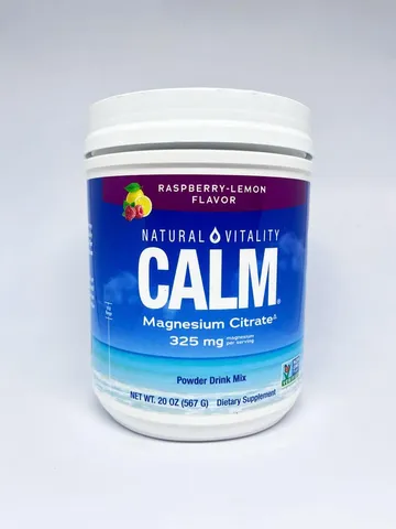 Bột bổ sung Magiê giảm căng thẳng Natural Vitality Calm (Hương Mâm xôi - Chanh) 567g
