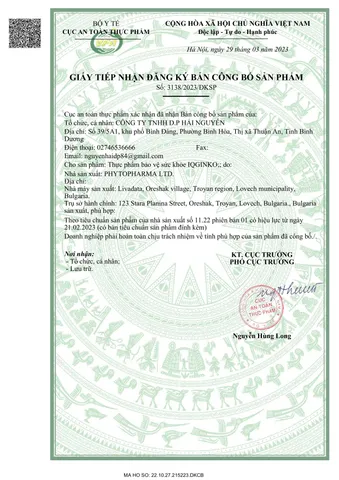 [CHÍNH HÃNG] Viên Uống Bổ Não IQGinko Bulgaria (Hộp 30 Viên) – Tăng Cường Tuần Hoàn Máu Brain, Giảm Đau Đầu, Mất Ngủ & H