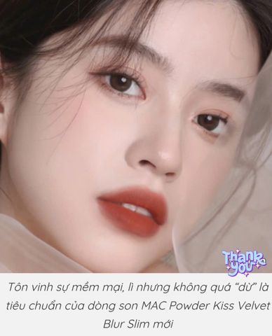 Son lì- 893 màu trà sữa, son Mac Powder Kiss Velvet Blur Slim Sweet Cinnamon  siêu xinh, fullsize fullbox, hàng nhập Mỹ