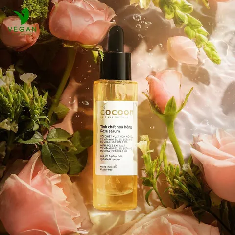 Tinh chất hoa hồng Cocoon Việt Nam 30ml (rose serum) - VEGAN - Mỹ phẩm thuần chay