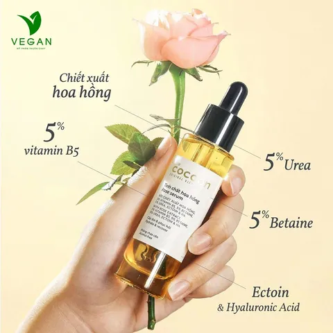 Tinh chất hoa hồng Cocoon Việt Nam 30ml (rose serum) - VEGAN - Mỹ phẩm thuần chay