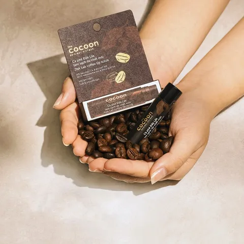 MEMBERGIFT [Hàng tặng không bán] - Cà phê đắk lắk làm sạch da chết môi cocoon 5g - tẩy da chết môi