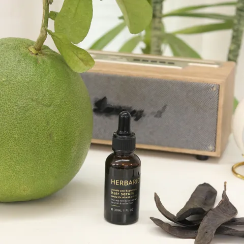 Bản Nâng Cấp - Serum - Tinh chất mọc tóc Vỏ Bưởi và Bồ Kết Herbario 30ml dưỡng nang tóc