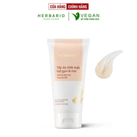 Tẩy da chết mặt hạt gạo & mơ Herbario 160ml 790923