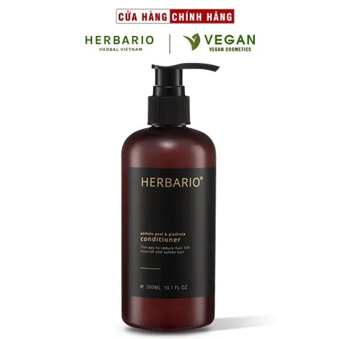 Combo Dầu gội thảo dược sạch gàu 5T Herbario 250ml + Dầu xả vỏ bưởi bồ kết Herbario 300ml