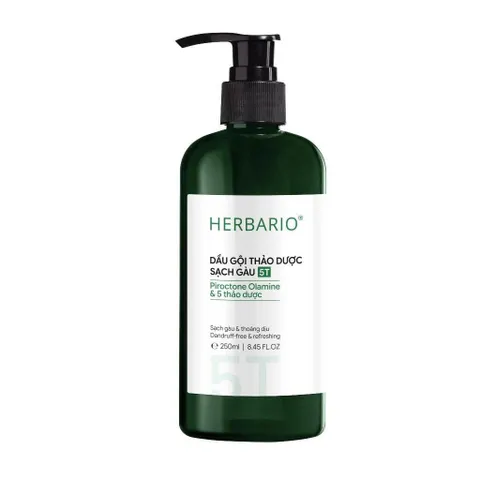 Combo Dầu gội thảo dược sạch gàu 5T Herbario + Tẩy tế bào chết da đầu bồ kết Cocoon 200ml