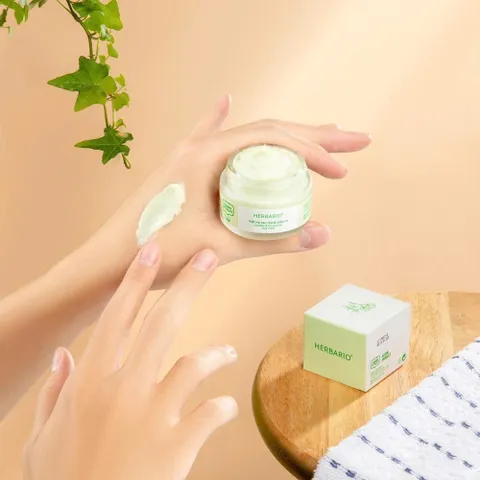 Bộ 3 rau má diếp cá Herbario thuần chay: Mặt nạ 30ml + Serum 30ml + Gel dưỡng 30ml thuần chay