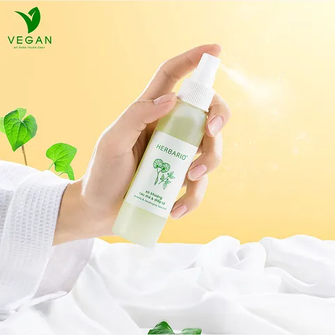 Xịt khoáng Rau Má & Diếp Cá herbario 100ml thuần chay cấp ẩm