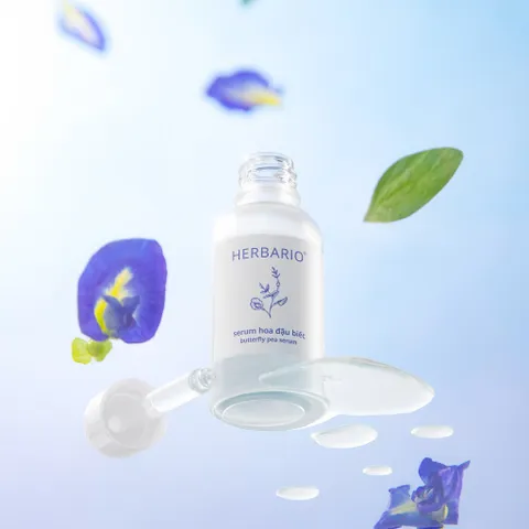 Serum Hoa Đậu Biếc ngăn ngừa lão hóa da 30ml herbario thuần chay