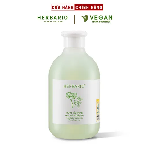Nước tẩy trang Rau Má & Diếp Cá Herbario 300ml - VEGAN - Mỹ phẩm thuần chay
