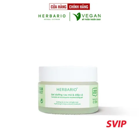 [SVIP] - Gel dưỡng rau má & diếp cá Herbario 30ml thuần chay